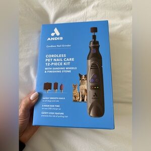 Andis | Cordless Dog Cat Nail Grinder | 12 Piece Kit | Safety Features NIP